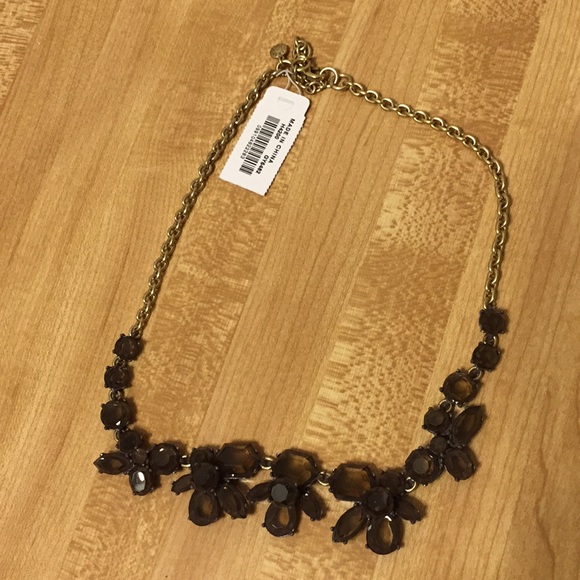 J. Crew Factory Jewelry - J Crew Factory Dark Gray Statement Necklace